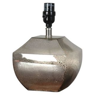Threshold Mercury Glass Squat Lamp Base   Small