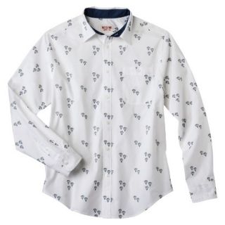 Mossimo Supply Co. Mens Button Down Shirt   Campanula White XL
