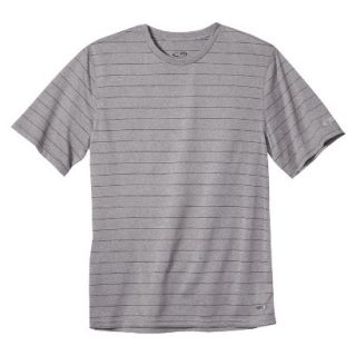 C9 By Champion Mens Advanced Duo Dry Striped Crew Neck Tee   Hardware Gray S