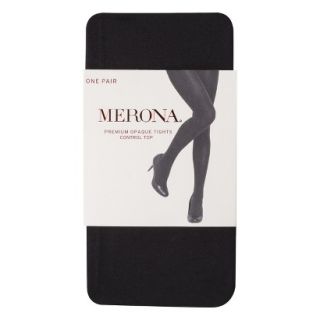 Merona Control Top Opaque Womens Tights   Black M/L