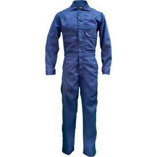 Key Flame Resistant Contractor Coverall   Navy, 38 Short, Model 984.41