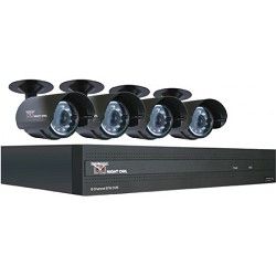 Night Owl 8 Channel STA 500 GB HD DVR with 4 Night Vision Cameras   Factory Refu