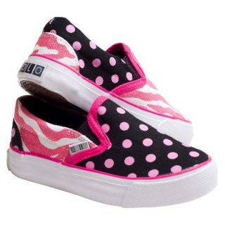 Toddler Girls Xolo Shoes Zany Zebra Slip on Sneakers   Multicolor (7)