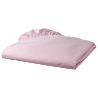 TL Care 100% Cotton Percale Fitted Crib Sheet   Pink Star
