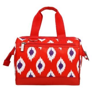 Sachi Red Insulated Fashion Lunch Tote