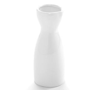 American Metalcraft 4 1/2 oz Bottle/Creamer   White Ceramic