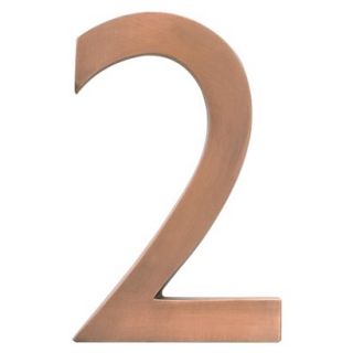 Architectural Mailboxes 5 House Number 2   Antique Copper