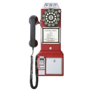 Crosley CR56 1950s Classic Pay Phone   Red