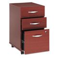 Bush Series C 3 drawer File Cabinet   Mahogany