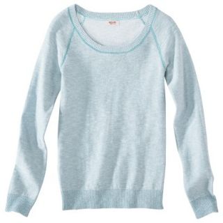 Mossimo Supply Co. Juniors Scoop Neck Sweater   Waterslide L(11 13)