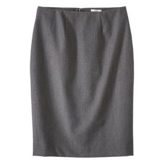 Merona Womens Twill Pencil Skirt   Heather Gray   12
