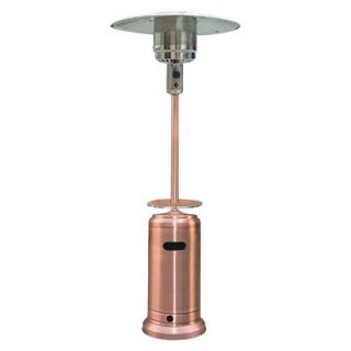 87 Tall Copper Steel Patio Heater with Table