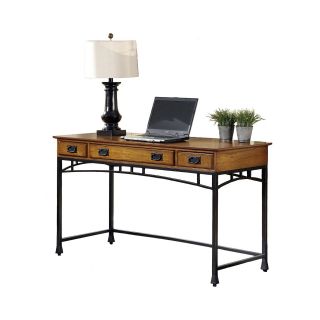 Langsford Bay Executive Desk, Distressed Oak