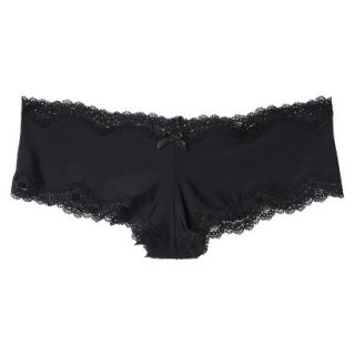 Gilligan & OMalley Womens Micro With Lace Cheeky Hipster   Black M