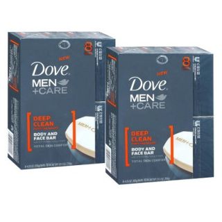 Dove Men + Care Deep Clean Body and Face Bar Set   2 Pack