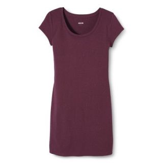 Mossimo Supply Co. Juniors T Shirt Dress   Burgundy Air XS(1)