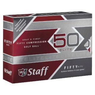 Wilson Staff Fifty Elite Golf Ball   White