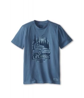 Life is good Kids Crusher Festival 2013 Tee Boys T Shirt (Blue)