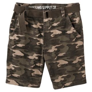 Mossimo Supply Co. Mens Belted Flat Front Shorts   Camo 26
