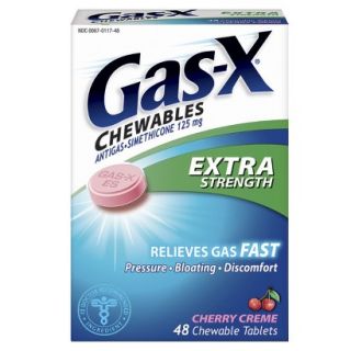 Gas X Extra Strenght Antigas Chewable Tablets   Cherry Cr�me (48 Count)