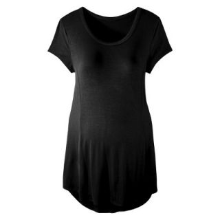 Liz Lange for Target Maternity Short Sleeve Top   Black XS