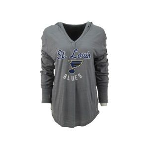 St. Louis Blues NHL Womens Long Sleeve Color Script Hooded T Shirt