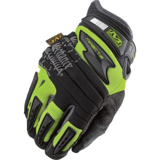 Mechanix Wear Safety M Pact 2 Gloves   High Visibility Yellow, 2XL, Model SP2 91