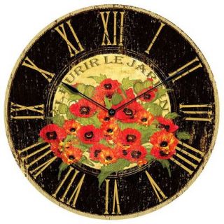 Le Jardin Poppy Wall Clock