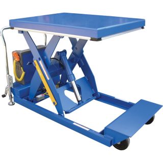 Vestil Portable Scissor Lift Table   3000 lb. Capacity, 58 Inch Raised Height,