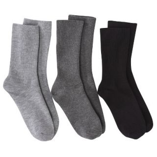 Merona Womens 3 Pack Casual Turncuff Socks   Gray One Size Fits Most