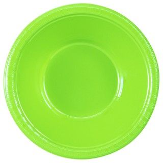 Fresh Lime (Lime Green) Plastic Bowls