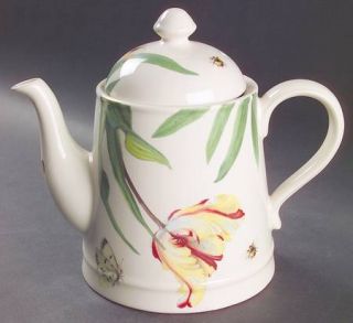 Spode Floral Haven Ascot Teapot & Lid, Fine China Dinnerware   Imperialware, Flo
