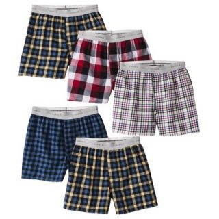 Hanes Boys Knit Boxer Underwear 5 pack   Assorted Colors XL