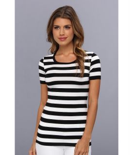 Bailey 44 Core Striped Short Sleeve T Shirt Womens T Shirt (White)