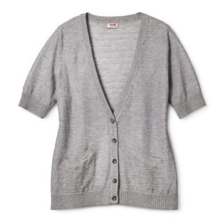 Mossimo Supply Co. Juniors Plus Size Short Sleeve Cardigan   Light Gray X