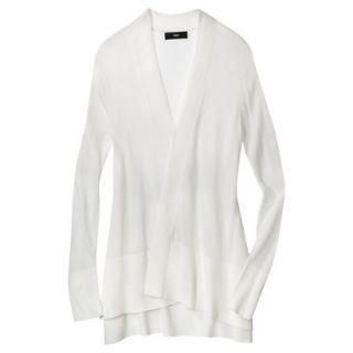 Mossimo Womens Open Front Cardigan   White M