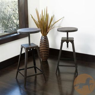 Christopher Knight Home Rutherford Natural Wooden Barstool (set Of 2)