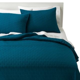 Room Essentials Solid Quilt   Blue (Full/Queen)
