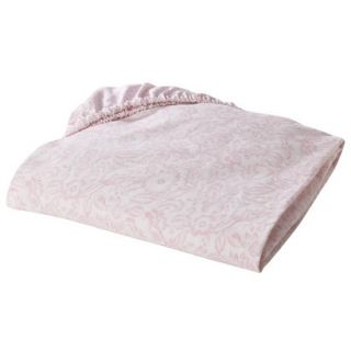 Pink Ruche Fitted Crib Sheet
