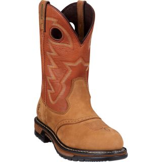 Rocky 11 Inch Branson Saddle Roper Waterproof Western Boot   Brown, Size 8,