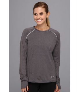 Nike Dri Fit Sprint Crew Womens Long Sleeve Pullover (Gray)