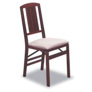 Folding Chair Stakmore Mission Back Folding Chair   Red Brown (Cherry)   Set