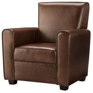 Club Chair Kids Upholstered Chair Noley Bonded Leather Kids Club Chair   Camel