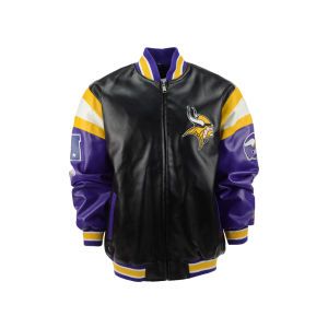 Minnesota Vikings GIII NFL Faux Leather Jacket