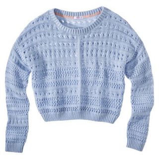 Xhilaration Juniors Cropped Sweater   Blue S