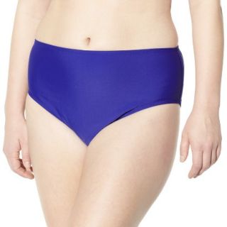 Womens Plus Size Bikini Swim Bottom   Cobalt Blue 24W