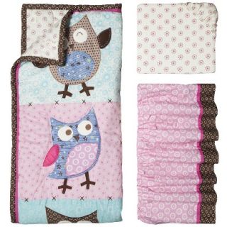 3 Piece Crib Set   Calico Owls