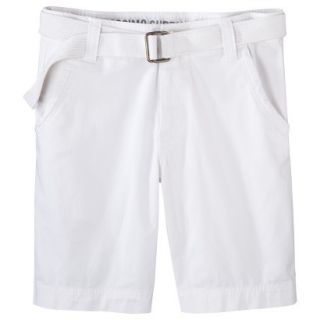 Mossimo Supply Co. Mens Belted Flat Front Shorts   Fresh White 40
