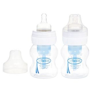 Dr. Browns Natural Flow 4oz 2pk Wide Neck Polypropylene Baby Bottle