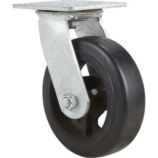 6 Inch Swivel Solid Rubber Replacement Caster